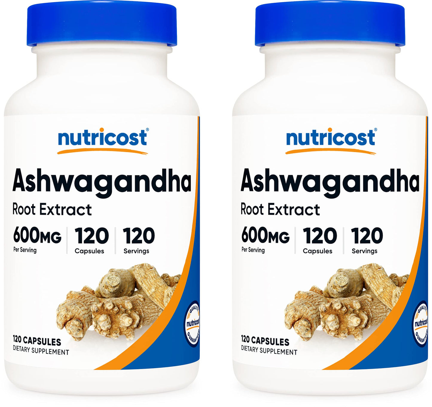 Nutricost Ashwagandha Herbal Supplement 600mg Capsule, 240 Capsules