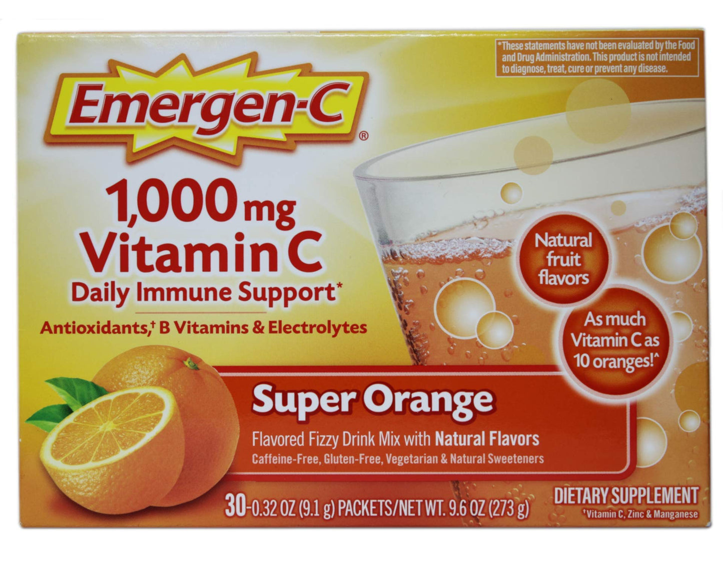 Emergen-C 1000 mg Vitamin C Capsule, 90 Count