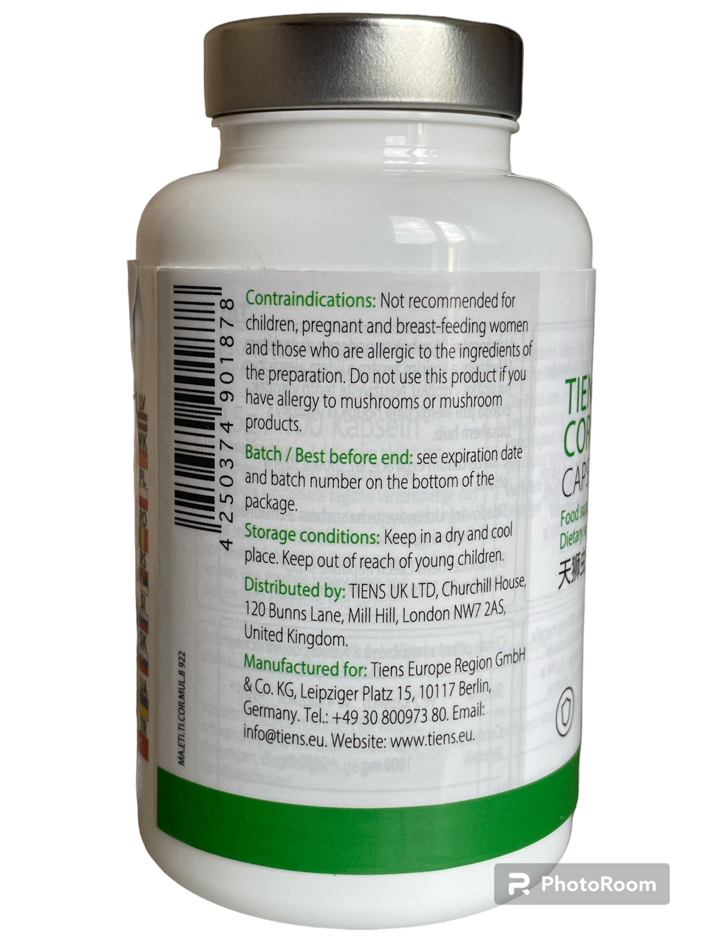 Tiens Cordyceps Capsule 100 Count