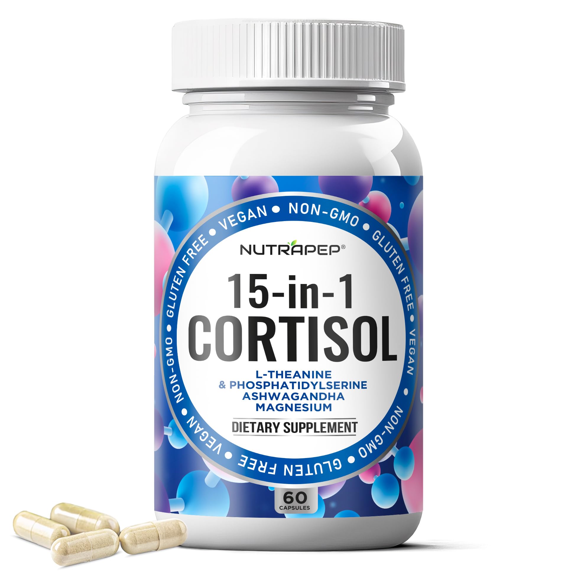 NutraPep Cortisol Detox Supplement Capsule 60 Count