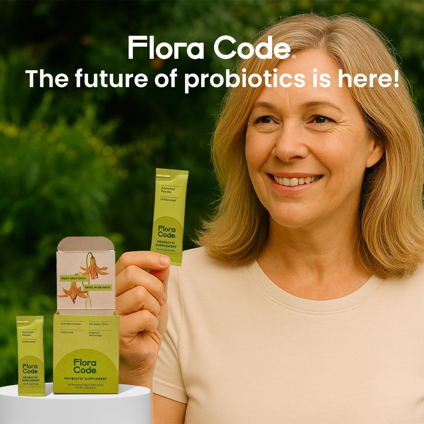 Flora Code Probiotic Powder 4.01 Ounce