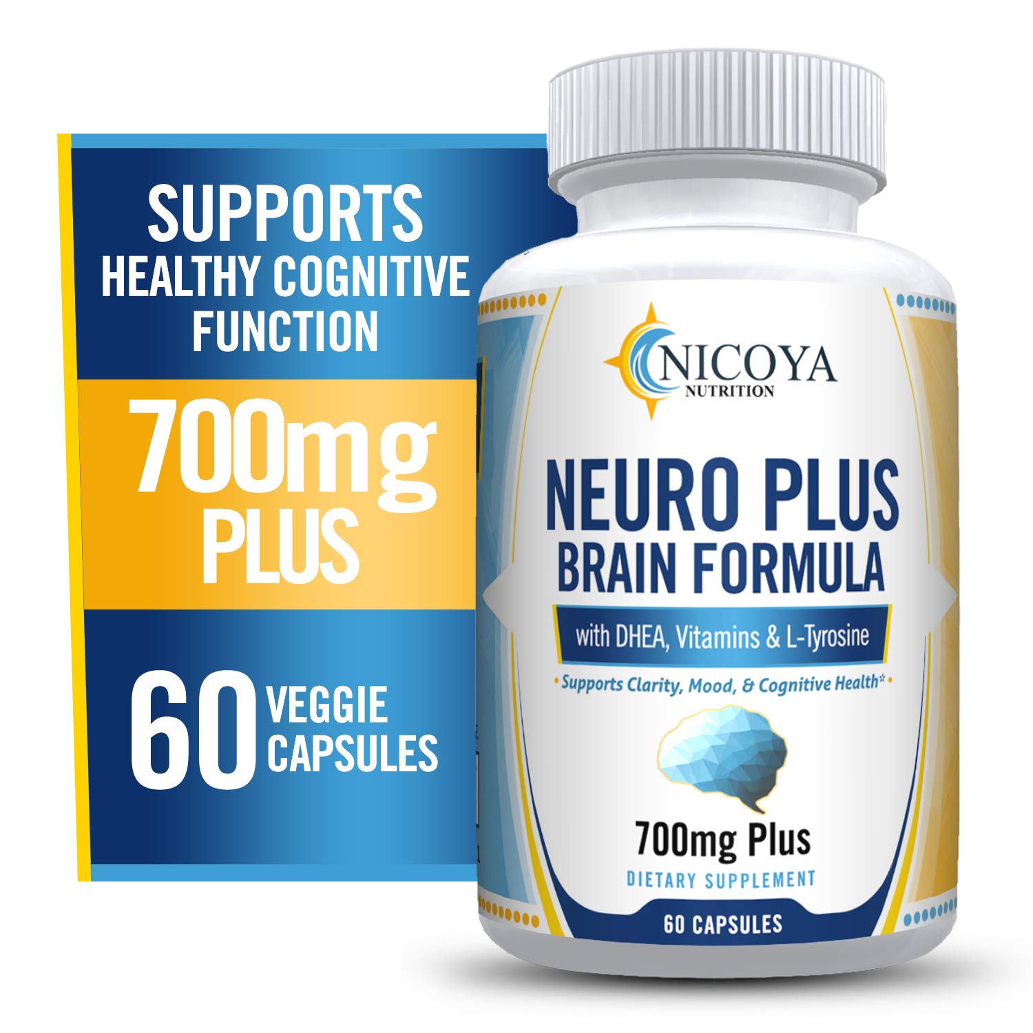 Nicoya Nutrition Neuro Plus Brain Boosting & Focus Vitamin Supplement Capsule 60 Count