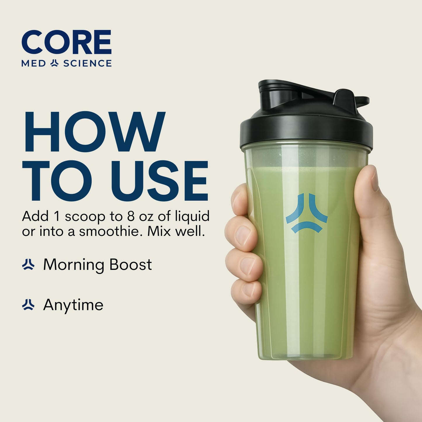 Core Med Science Greens Superfood Powder, 5.1 Ounce