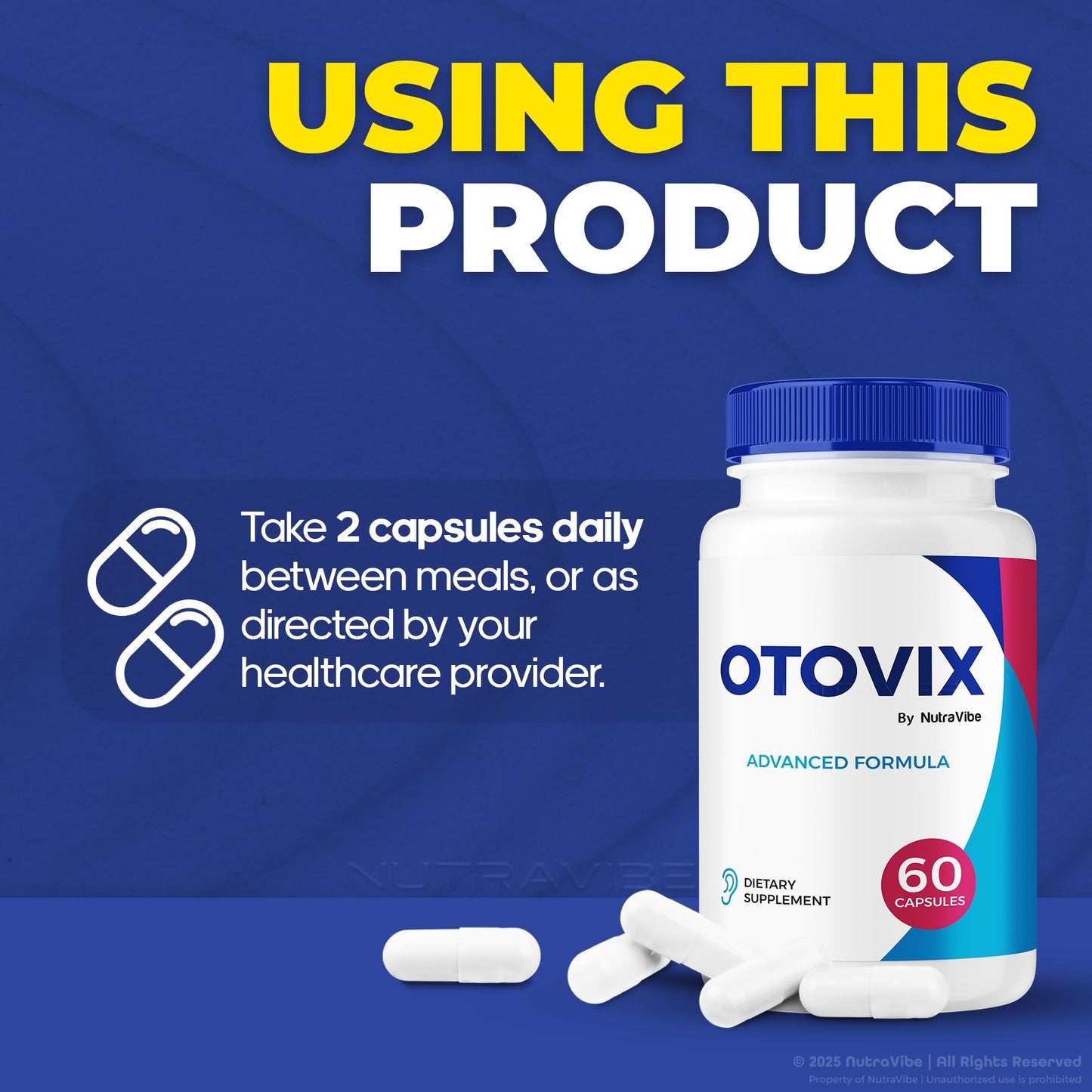 NutraVibe Otovix Capsules, 60 Count