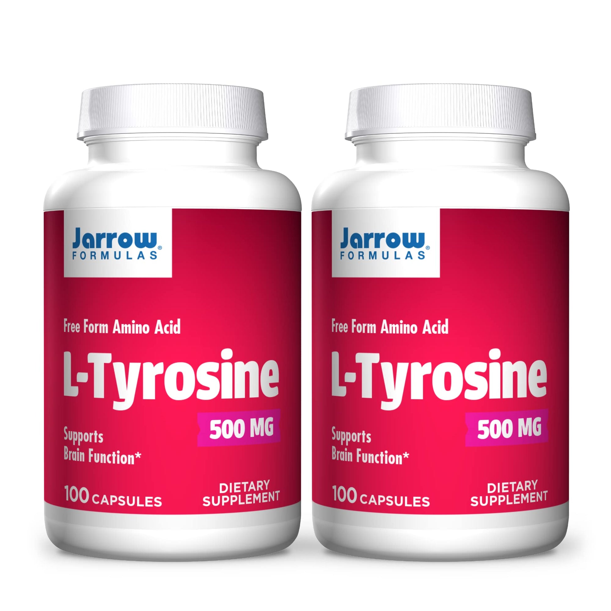 Jarrow Formulas L-Tyrosine 500 mg Capsule, 200 Capsules