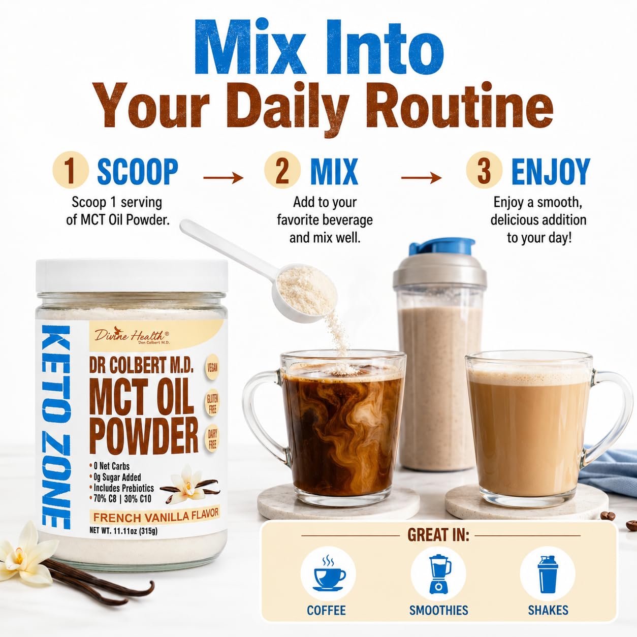 Divine Health MCT Oil Powder 315 g