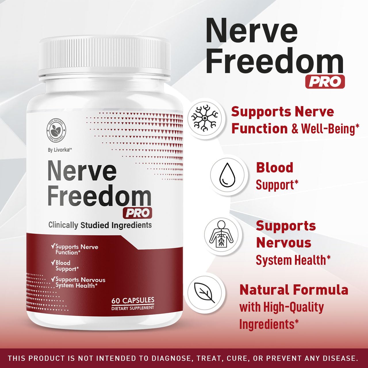 The Sunrise Brand Nerve Freedom Pro Capsules 60 Count