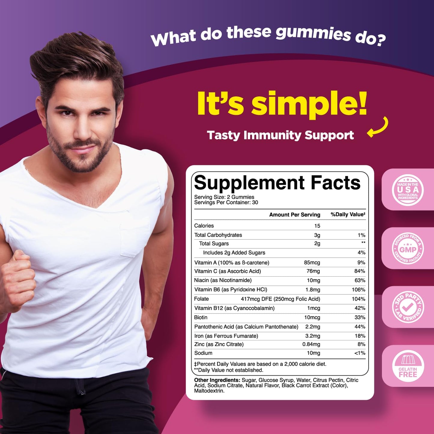 Phytoral Natural Multivitamin Iron Gummies for Adults Gummy, 60 Count