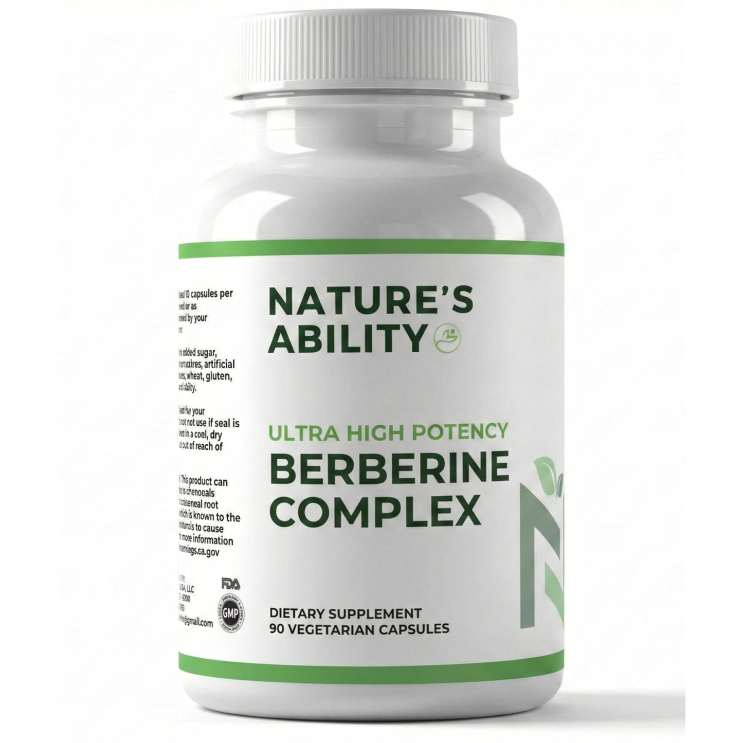 NATURE'S ABILITY Berberine Botanical Complex Daily Gut Health & Immune Support with 1500mg Barberry, Oregon Grape & Goldenseal Capsule, 90 Count