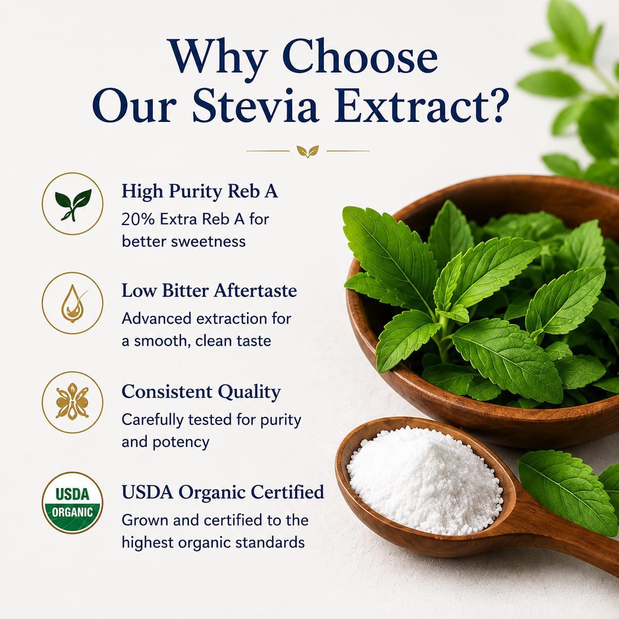 WildSap Emeralds Organic Stevia Powder 19.2 Ounce