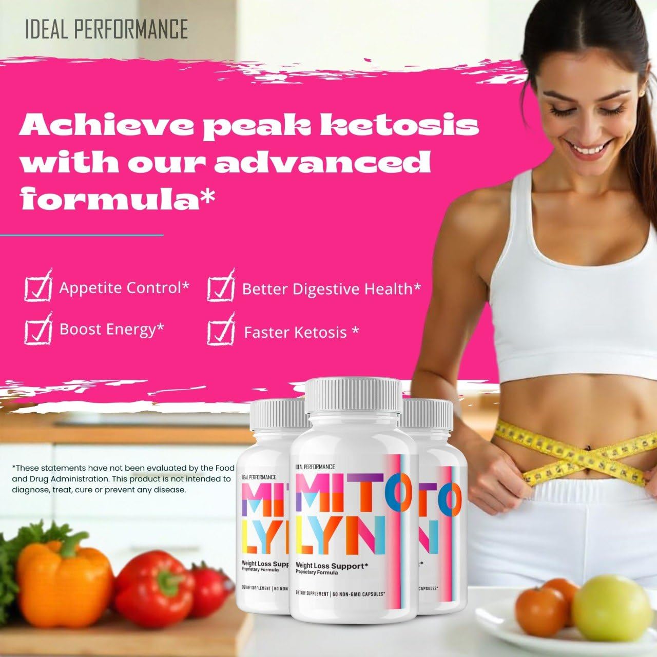 IDEAL PERFORMANCE Mitolyn Weight Loss Pills 300 Capsules