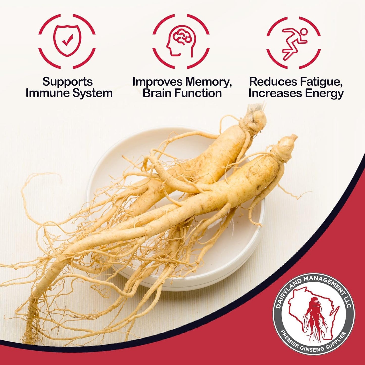 Dairyland Management LLC American Ginseng Capsules, 150 Count