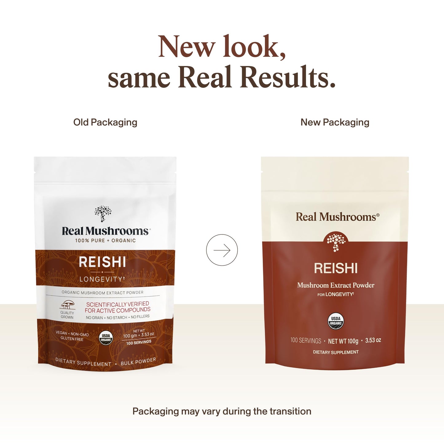 Real Mushrooms Reishi Mushroom Powder 3.53 Ounce