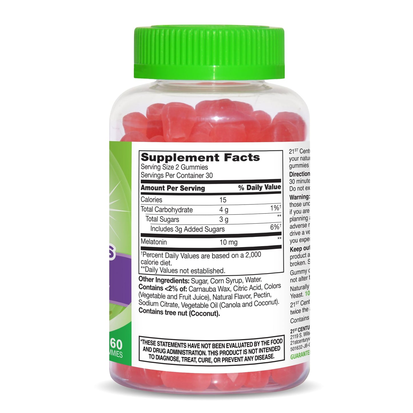 21st Century VitaJoy Melatonin 10mg Gummies, 60 Count