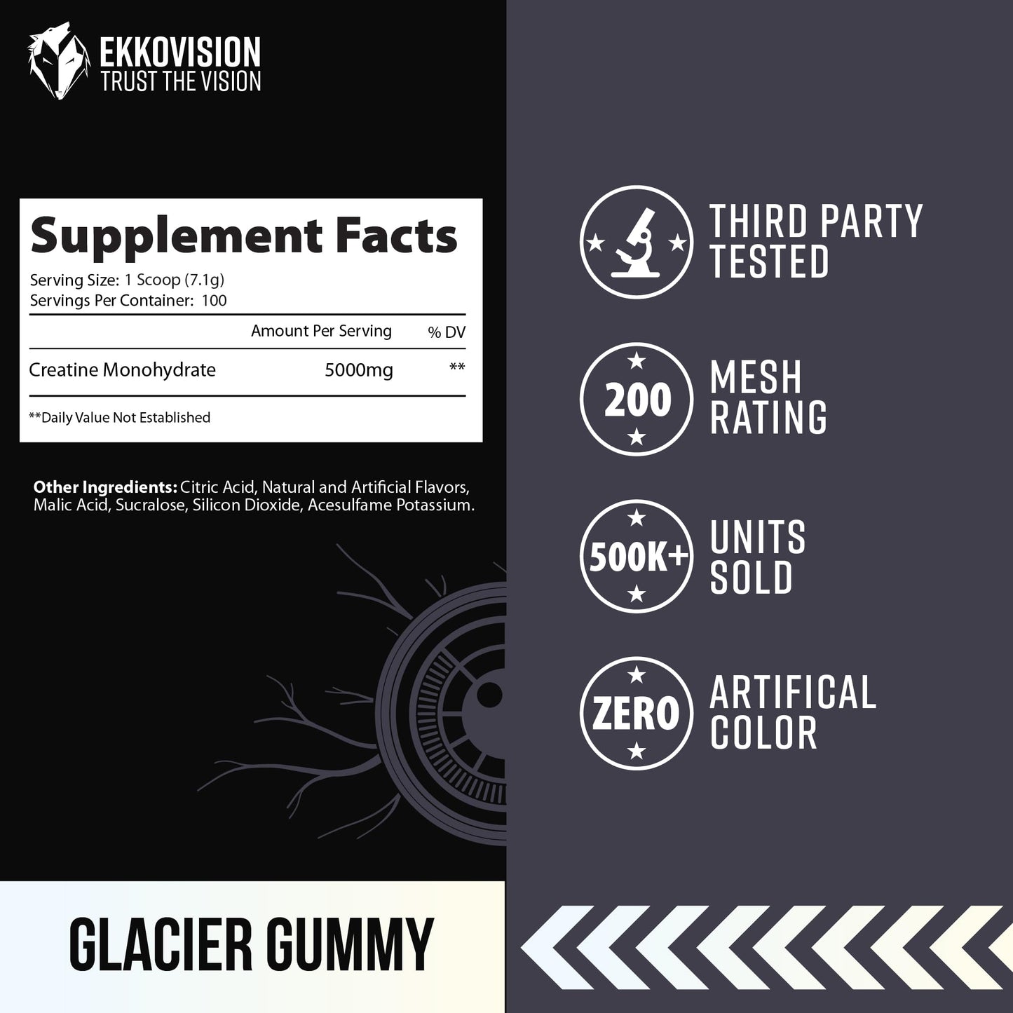 Ekkovision Creatine Monohydrate Powder 17