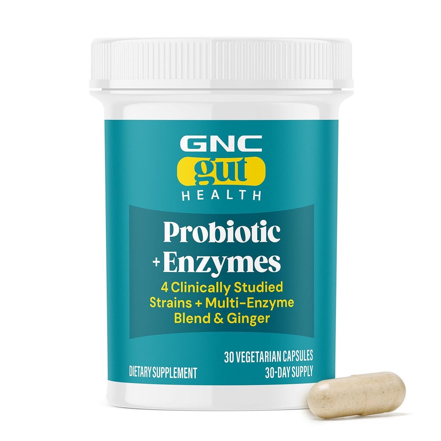 GNC Probiotic 25 Billion CFUs with Enzymes, 30 Capsules