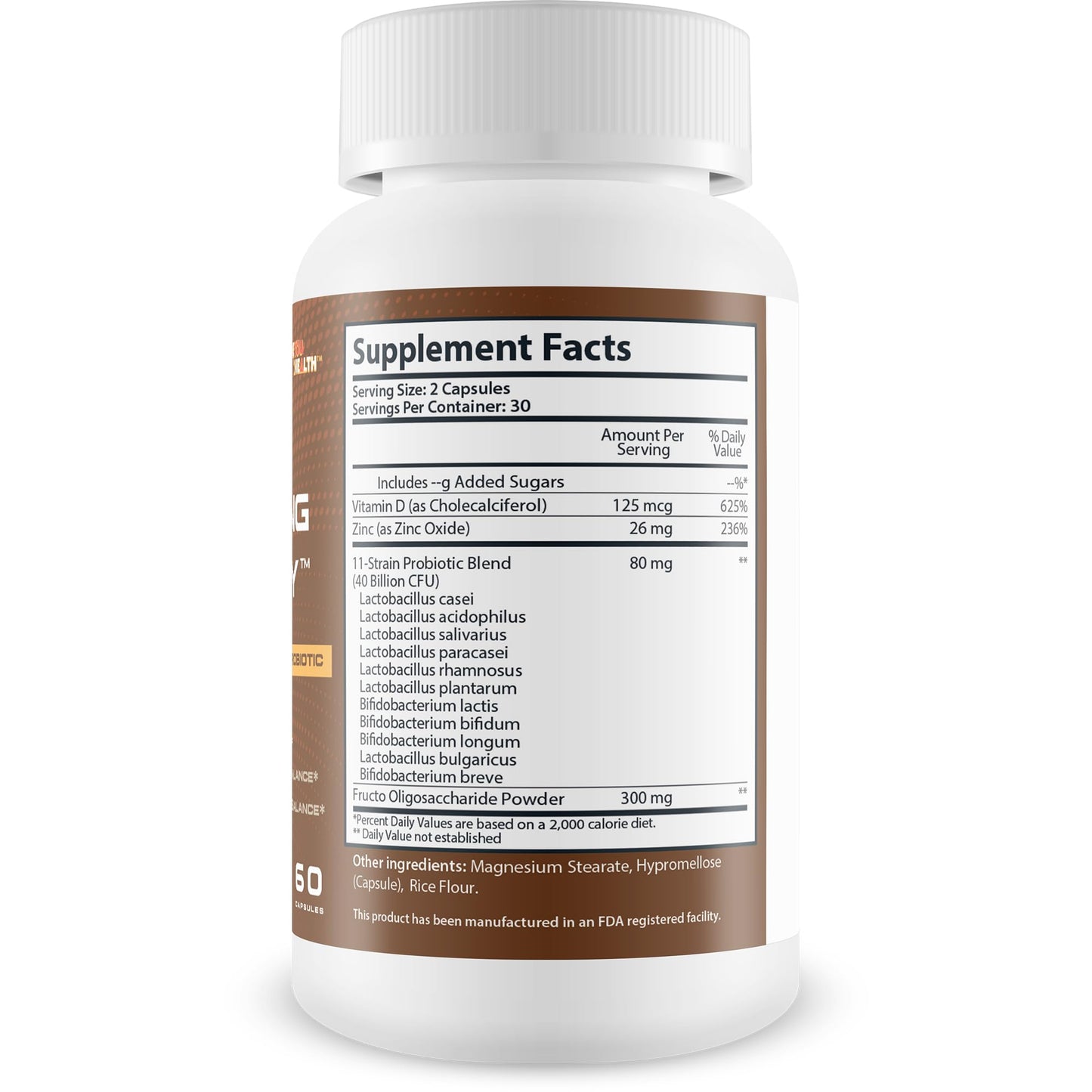 True You Health Pro Gut-Lung Therapy Probiotic Mood Support - Defense + Recovery Probiotic - Support Balanced Mood - Support Gut Probiotic Balance - Support Lung Probiotic Balance - Overall Health Support Capsule, 1 Count