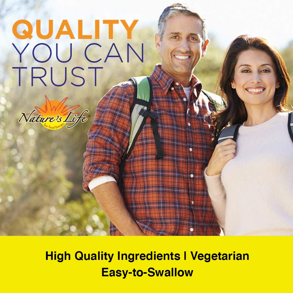 Nature's Life Vitamin K 1000mcg Phylloquinone K-1 Supplement, Healthy Bones & Cardiovascular Support, 50 Capsules
