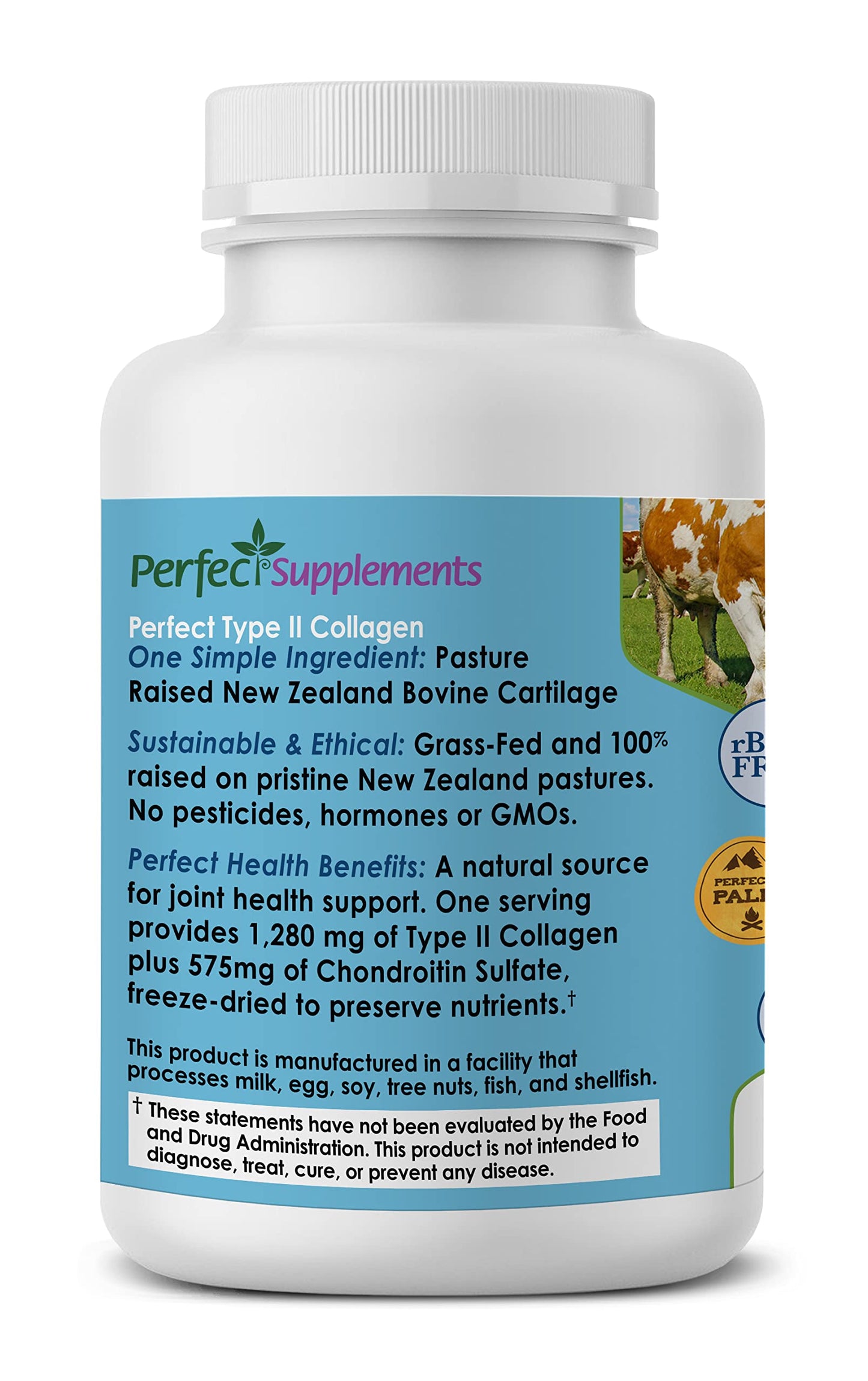 Perfect Supplements Perfect Type II Collagen Capsule 150 Count