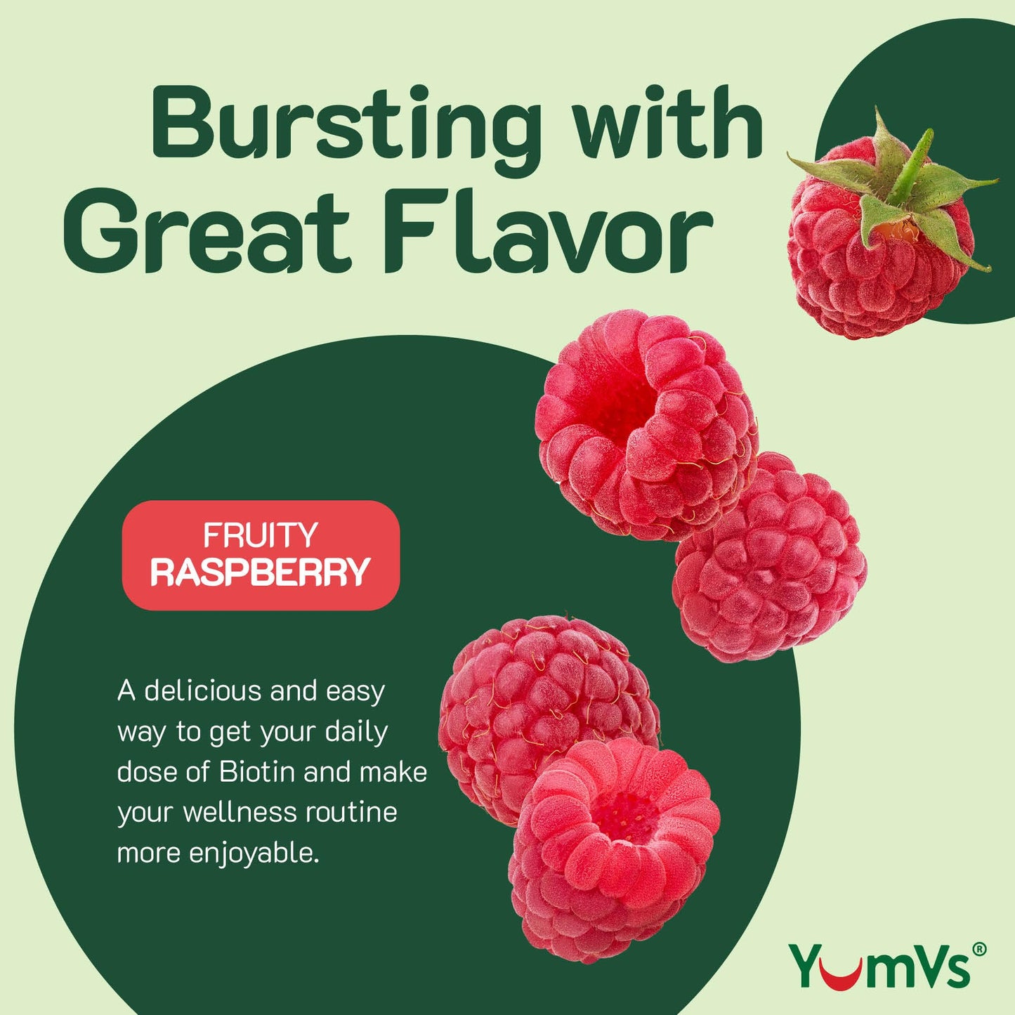 YUM-V'S Biotin Gummies 5000mcg Gummy 60 Count