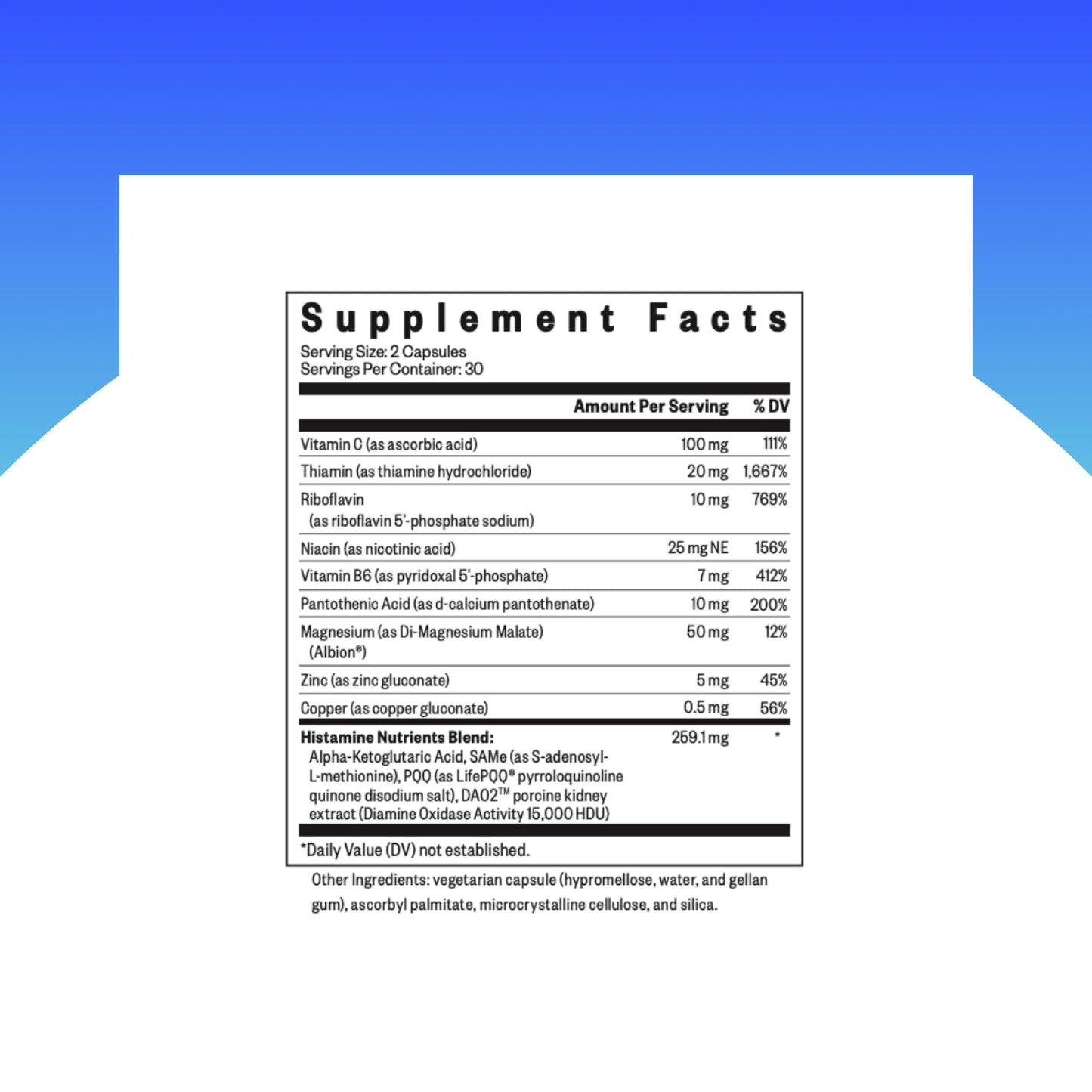 Seeking Health Histamine Nutrients Capsule 60