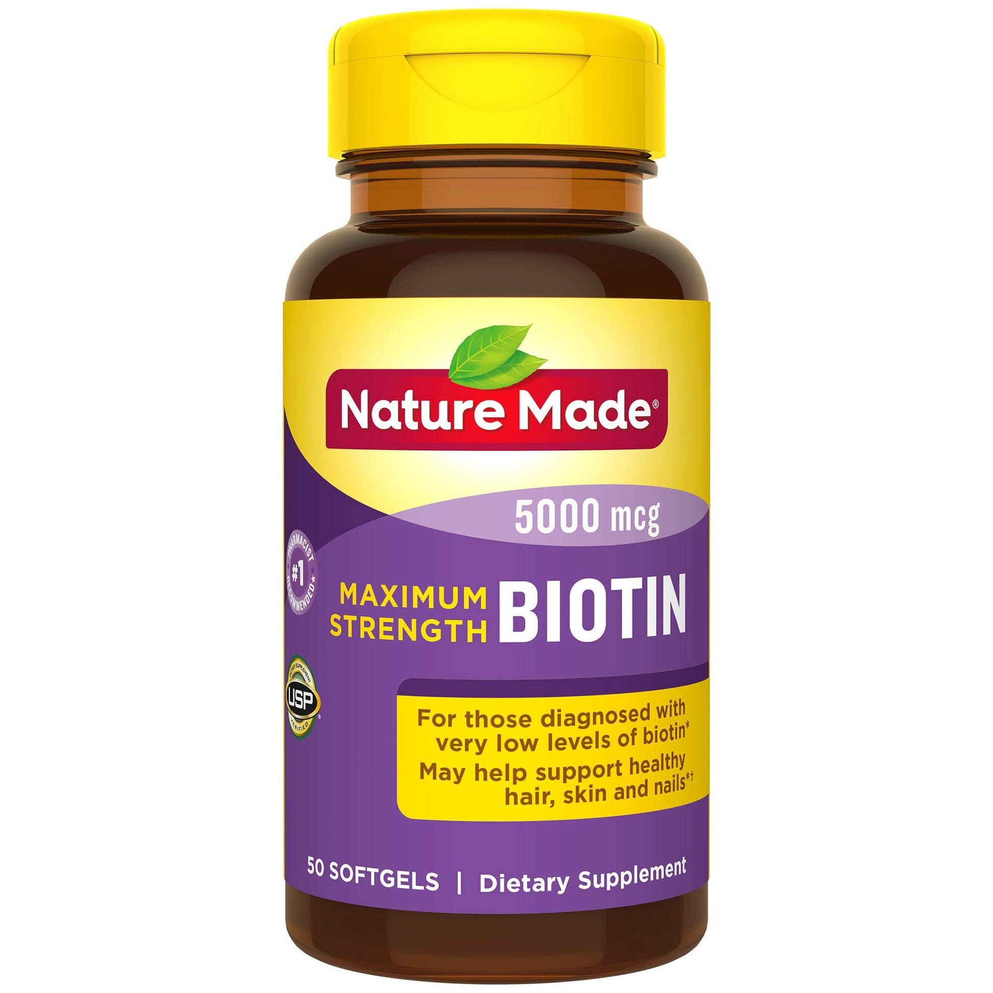 Nature Made Biotin 5000 mcg Liquid Softgels 150