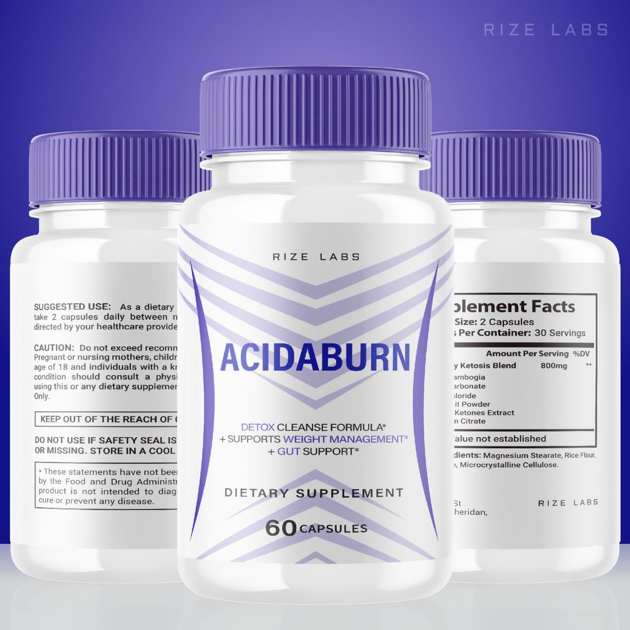 Rize Labs Acidaburn 60 Capsules