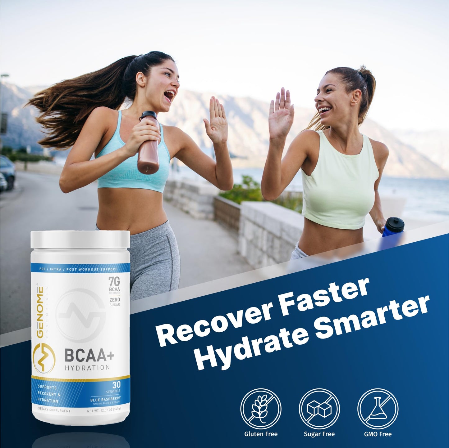 Genome Essentials BCAA Powder + Electrolytes, 24.04 Ounces