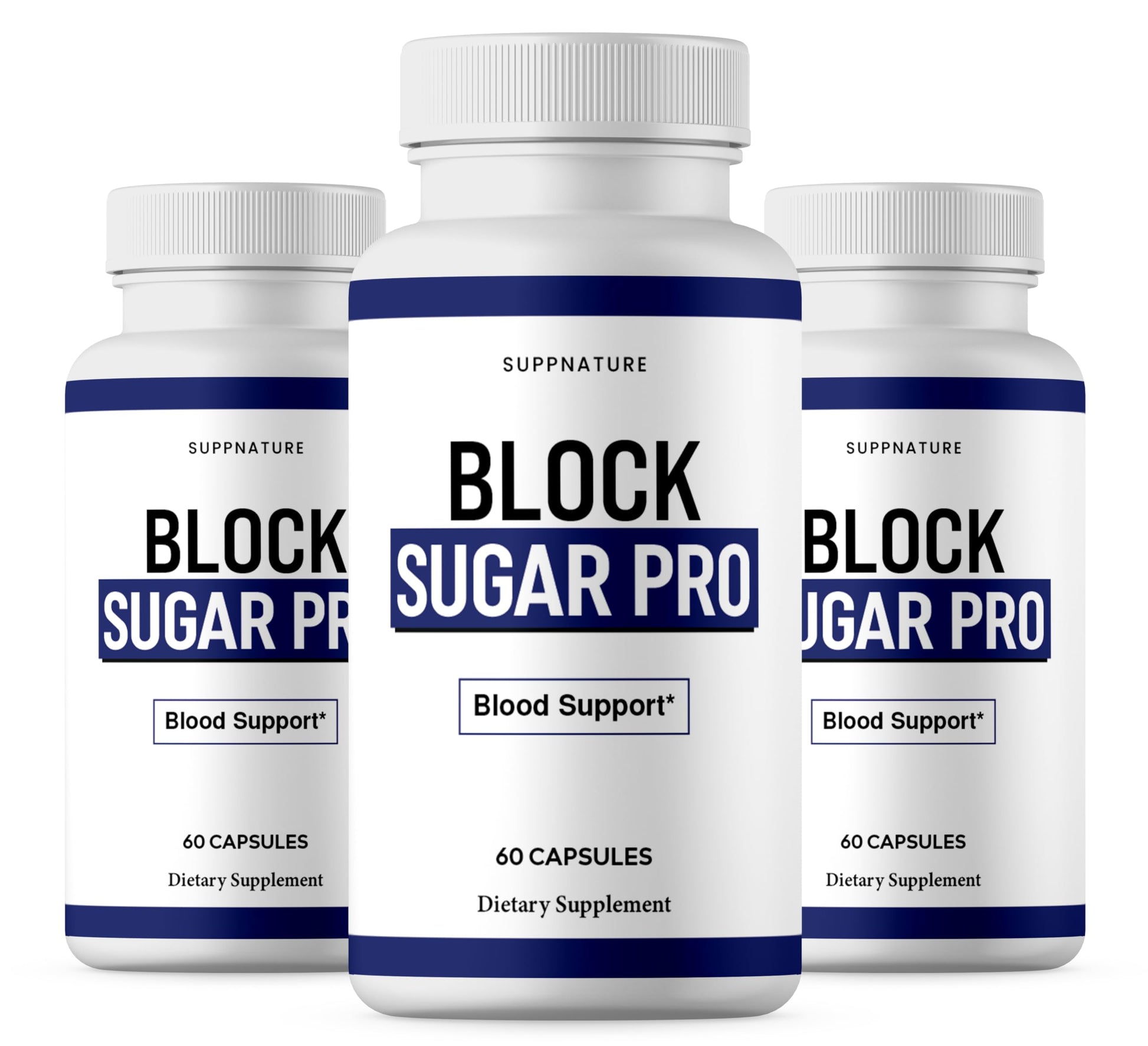 SuppNature Block Sugar Pro Capsules, 180 Capsules