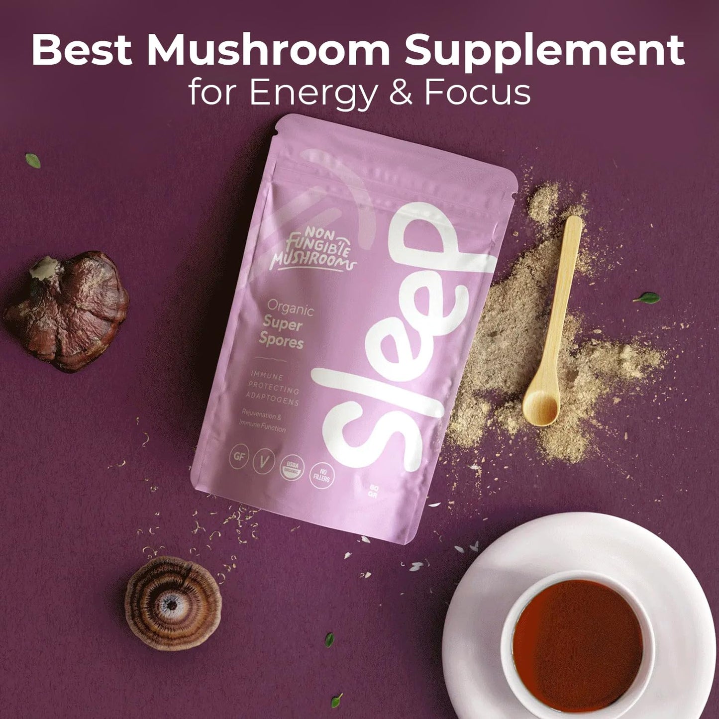 Non Fungible Mushrooms SLEEP Mushroom Powder 2.12 oz