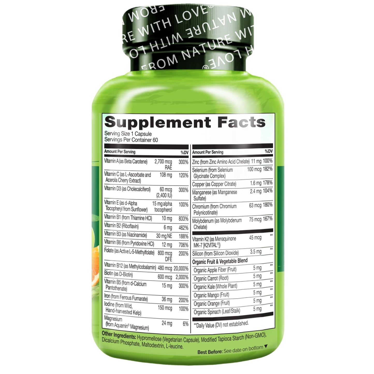 NATURELO Bariatric Multivitamin Capsule 120 Veggie Capsules