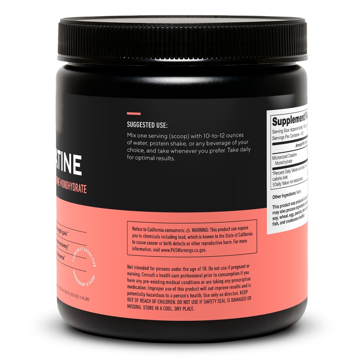 LEGION Micronized Creatine Monohydrate Powder 18.3
