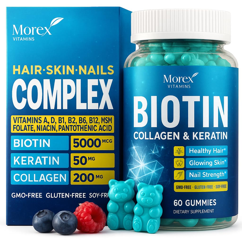 MOREX VITAMINS Biotin Gummies 60 Gummies
