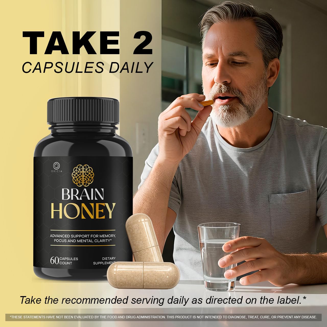OVICIA Brain Honey Capsules 300 Capsules