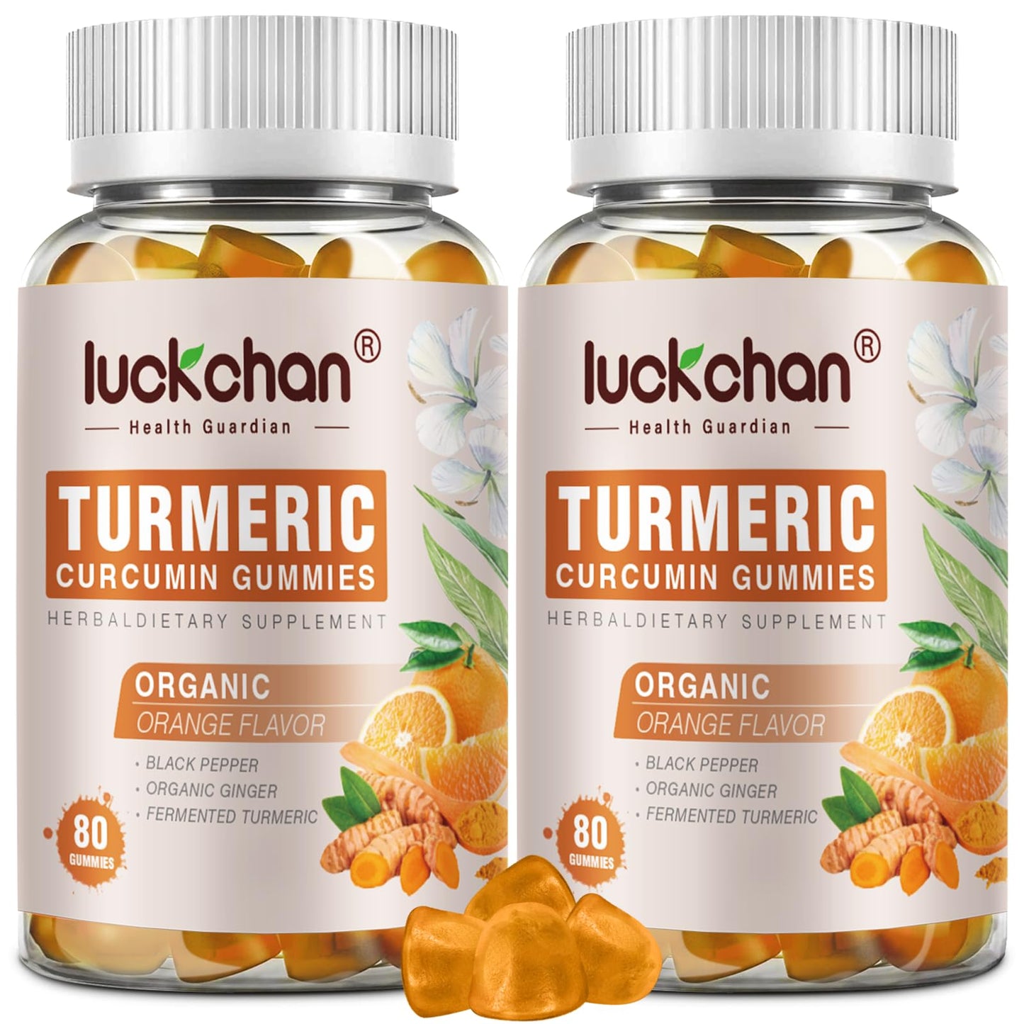 LUCKCHAN Turmeric Curcumin Gummies 160 Count