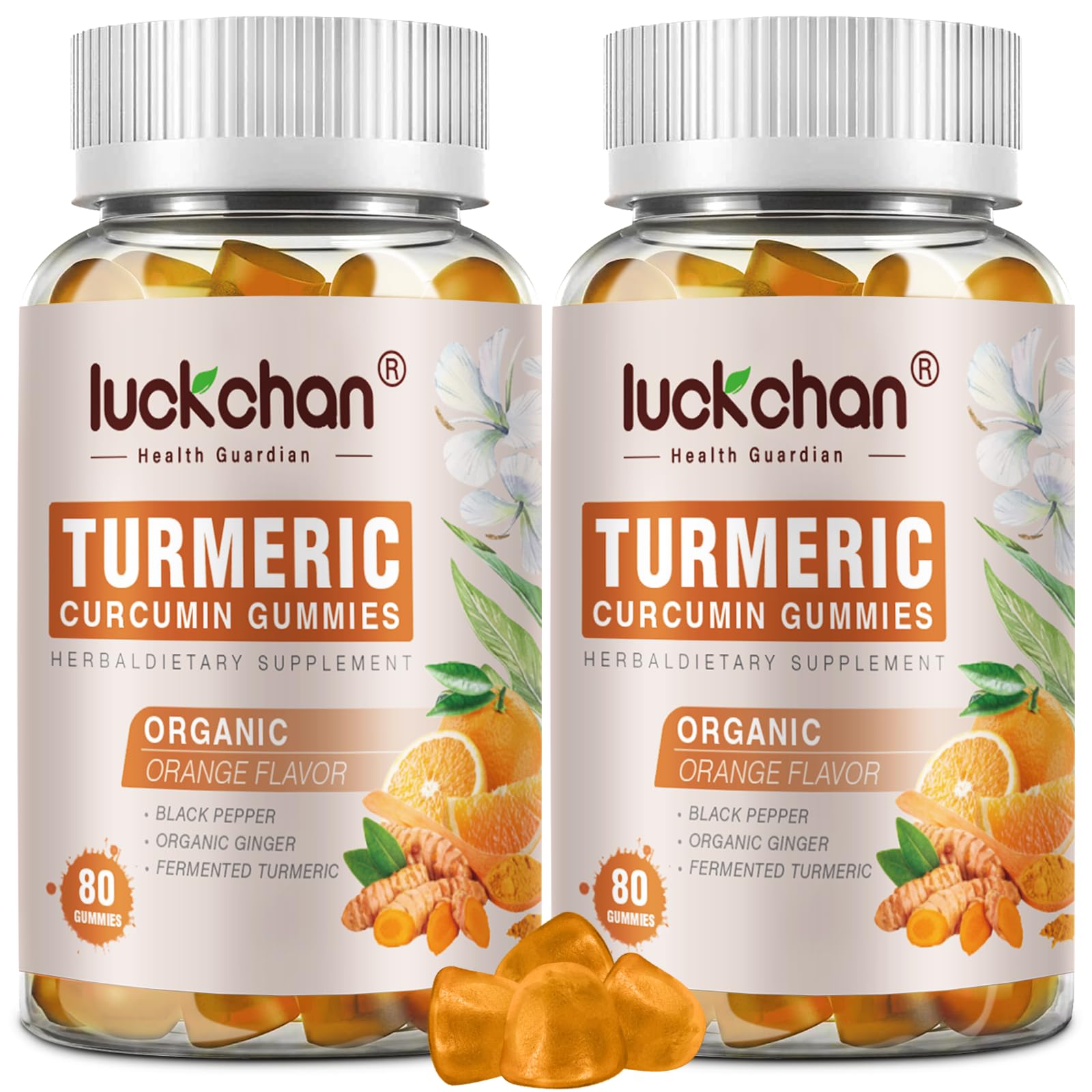 LUCKCHAN Turmeric Curcumin Gummies 160 Count