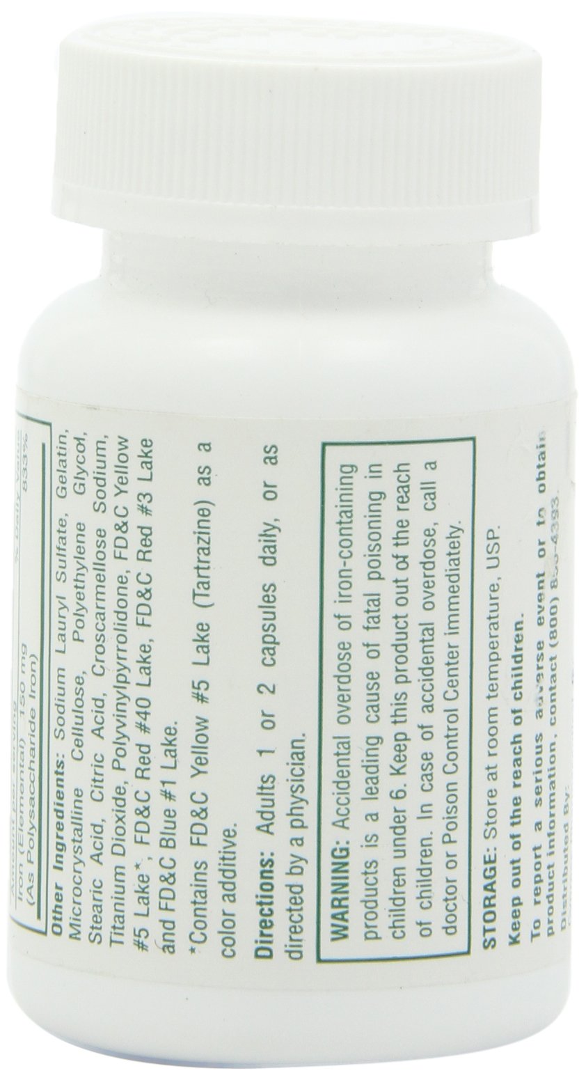 HIBROU Poly Iron Capsules 150 mg, 100 Capsules