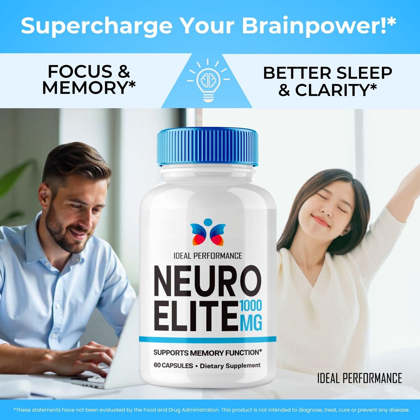 IDEAL PERFORMANCE Neuro Elite Capsules, 60 Count