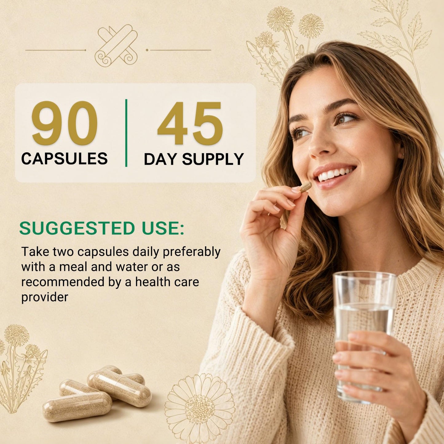 Buporai Lymphatic Support Capsules, 90 Count