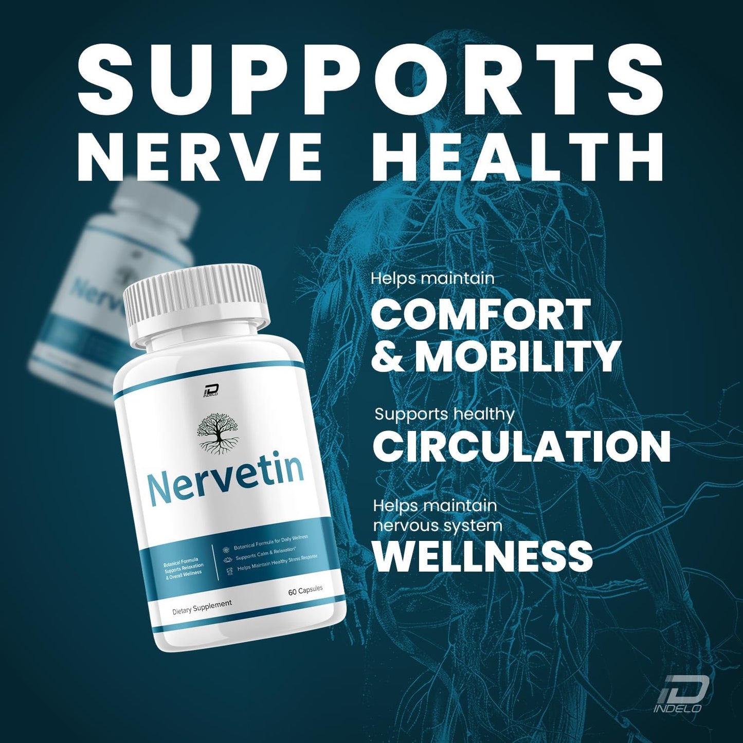 Indelo Nervetin Capsules 180 Capsules