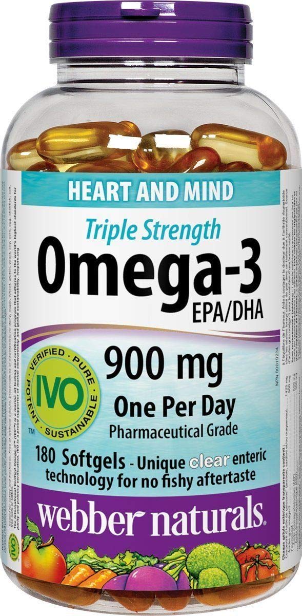 Webber Naturals Omega-3 900mg Softgels 200