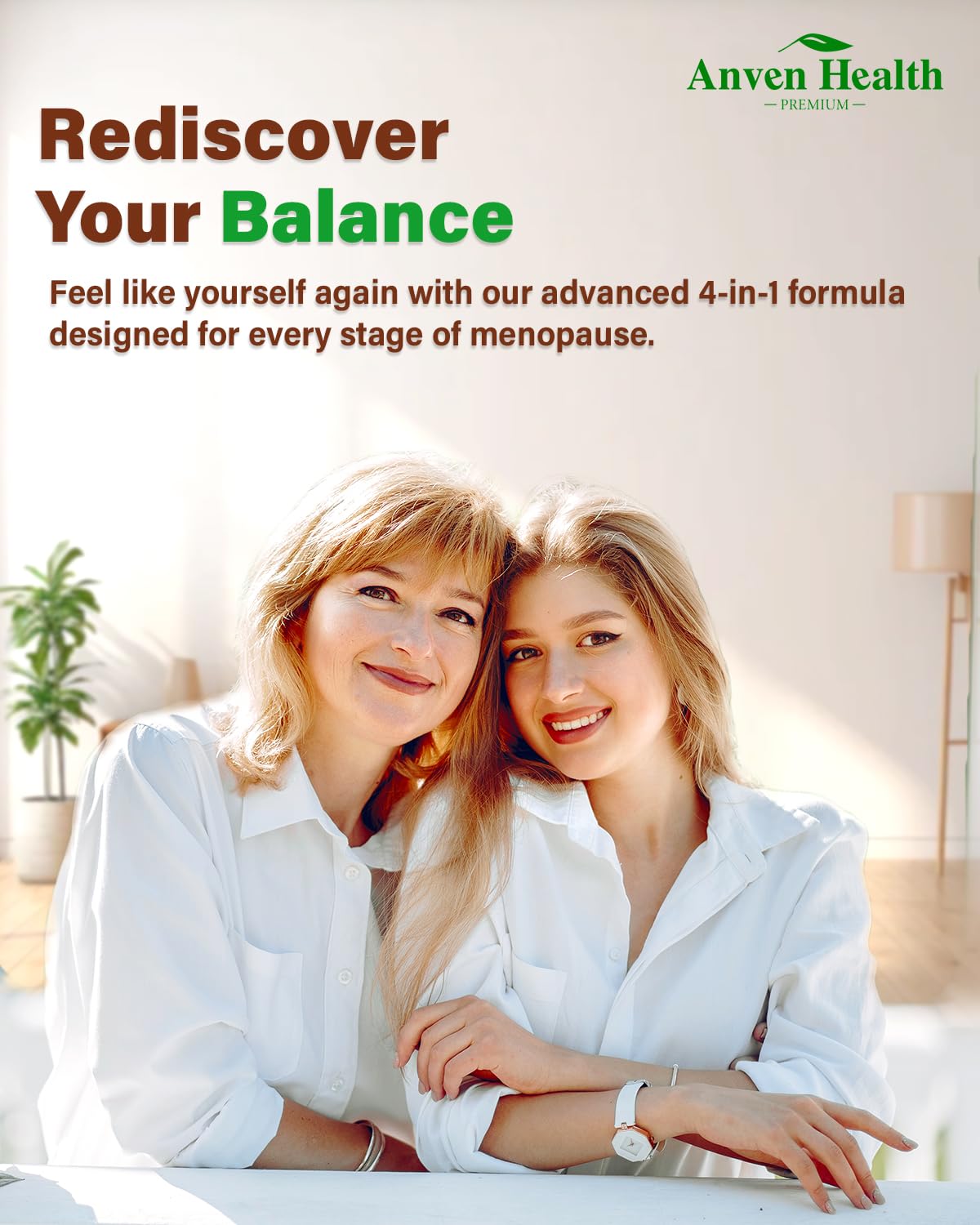 Anven Health Menopause Relief Supplements for Women 100 Billion CFU, 120 Capsules