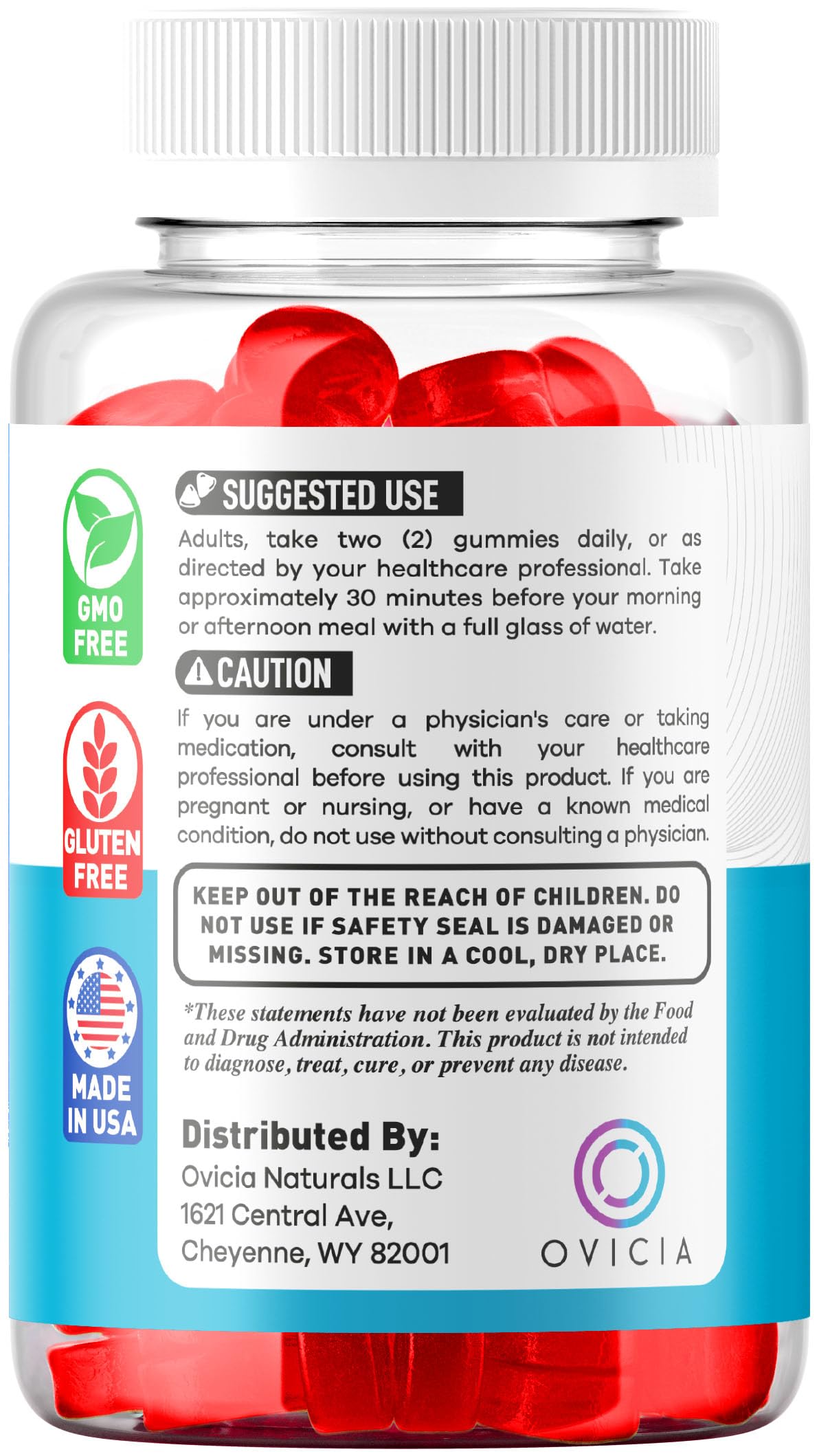 OVICIA Revita Glow Gummies 120 Gummies
