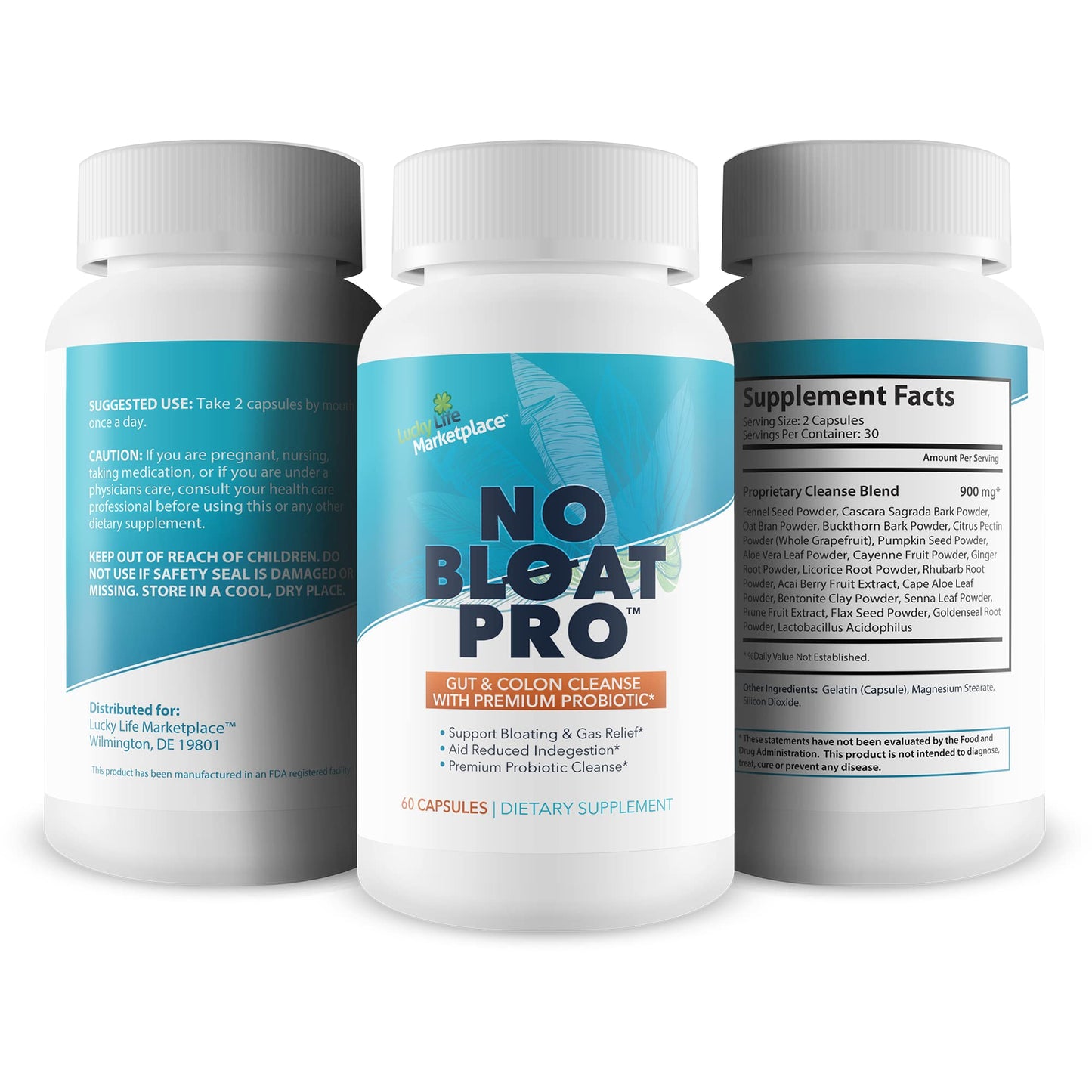 Generic No Bloat Pro - Gut & Colon Cleanse with Premium Probiotic Support Capsule 1