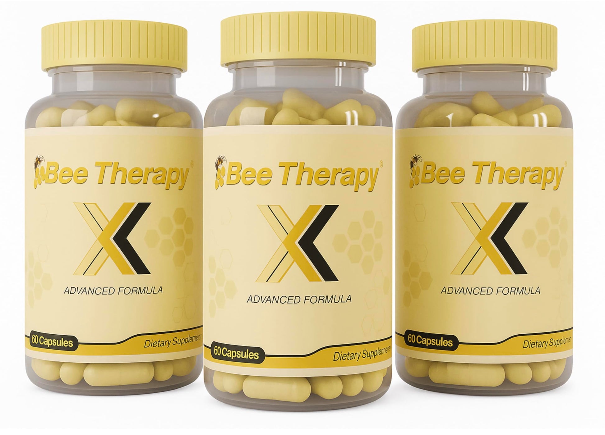 Generic Bee Therapy X Venom Dietary Supplement - Glucosamine Turmeric Blend, Improves Joint Health, Mobility and Comfort Supplement - Extra Strength Capsule - Natural Health Complex, 180 Capsules