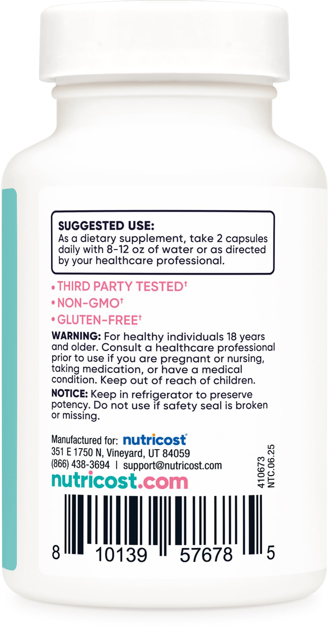 Nutricost Vaginal Probiotic for Women (10 Billion CFU) 60 Capsules