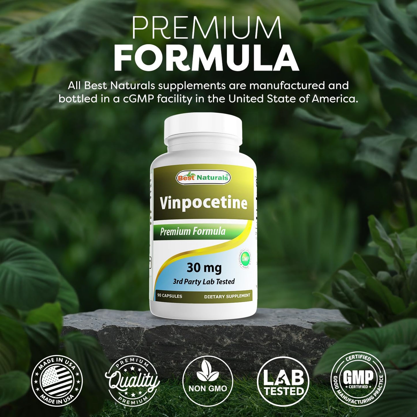 Best Naturals Vinpocetine 30 mg Capsule, 90 Capsules