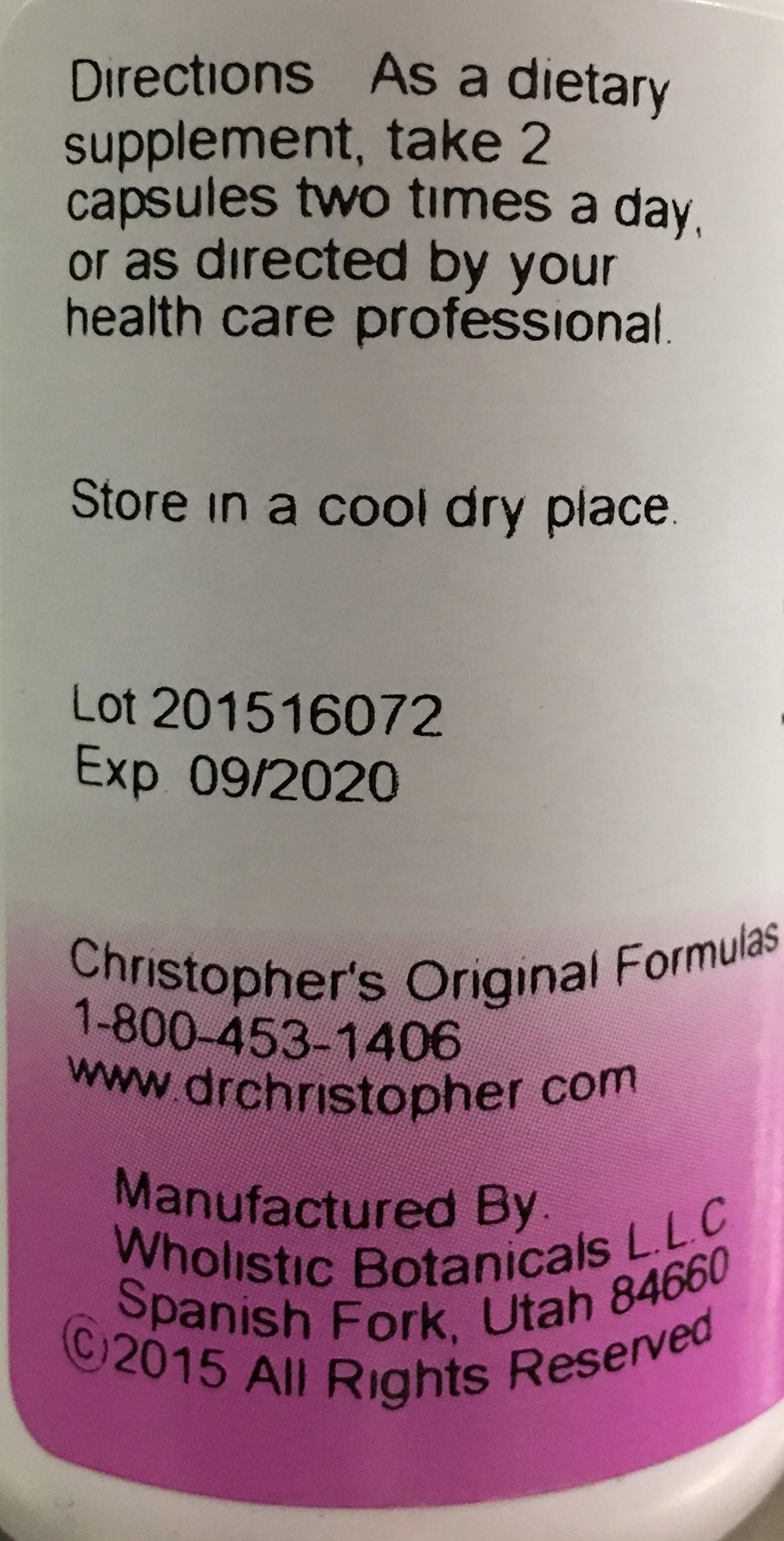 Christopher's Original Formulas Red Clover Blossoms Capsules 100