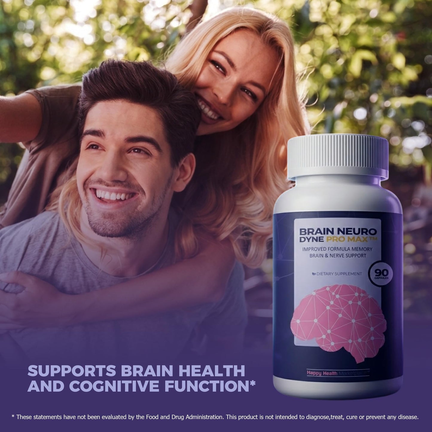 Happy Health Marketplace Brain Neuro Dyne Pro Max Capsules 90 Count