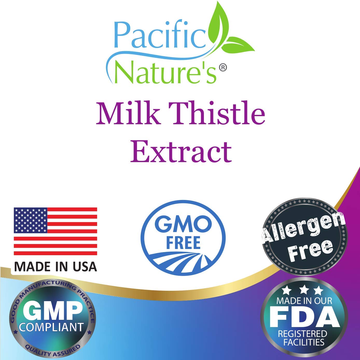 Pacific Nature's Milk Thistle Extract 250 Capsules
